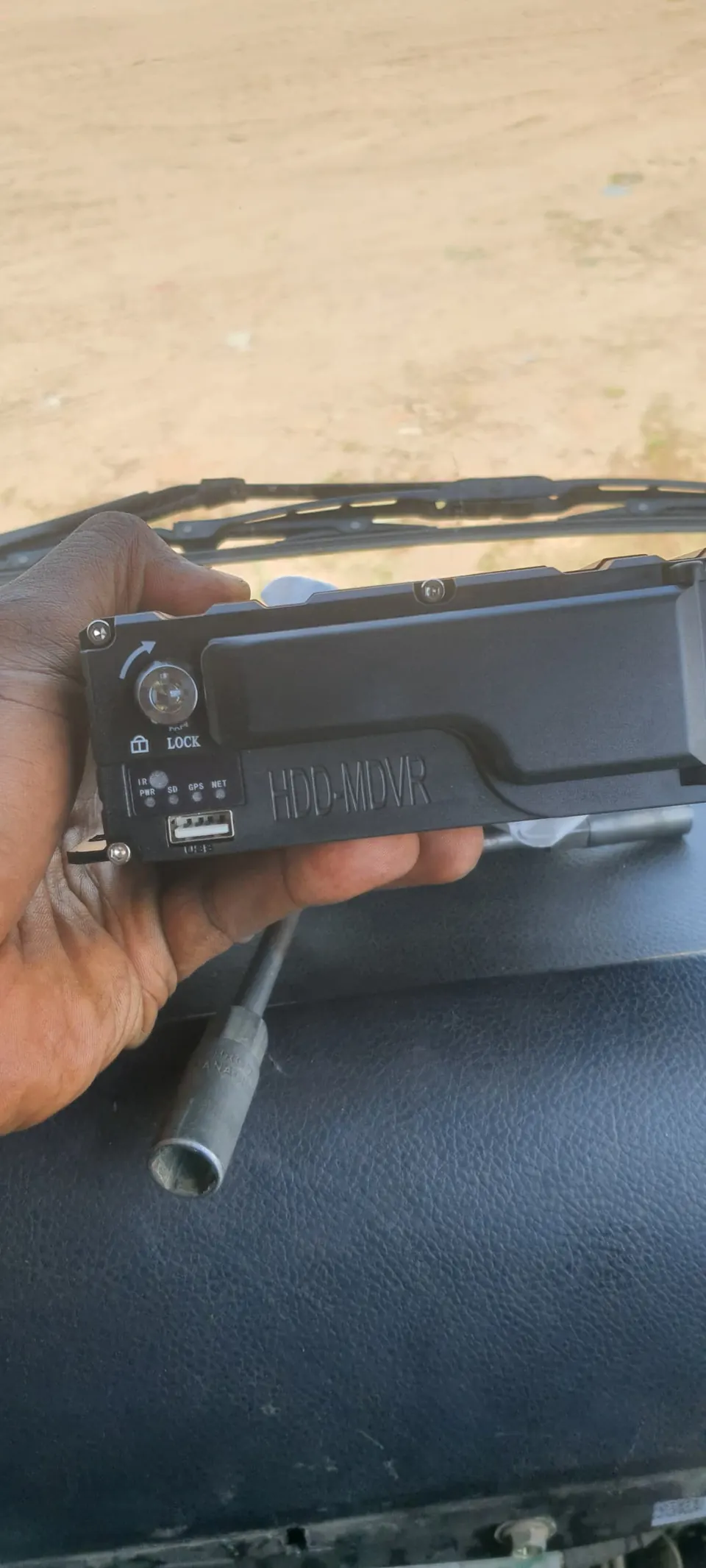 MDVR installed in a truck cabin